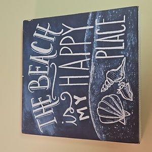 Primitives by Kathy The Beach Is My Happy Place Sign - Thumbnail 2